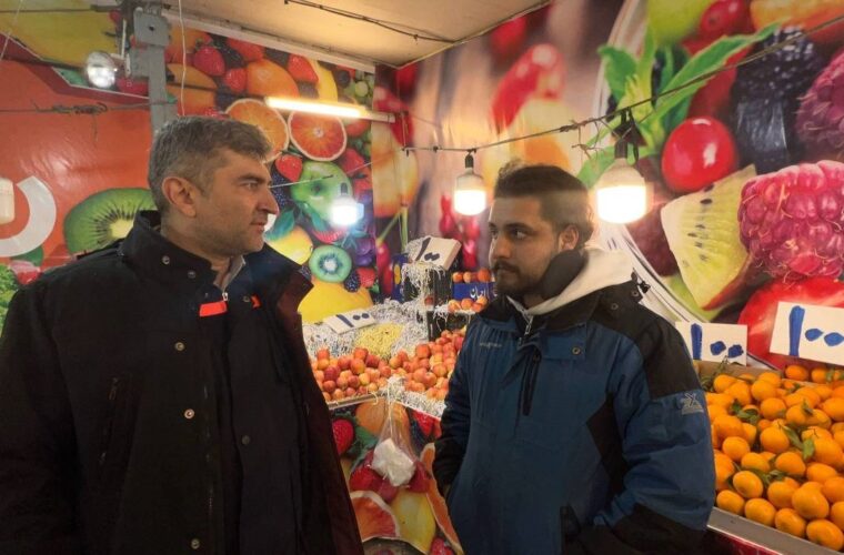 بازدید میدانی مدیرعامل توزیع برق گیلان از اصناف رشت برای پایش مصرف انرژی